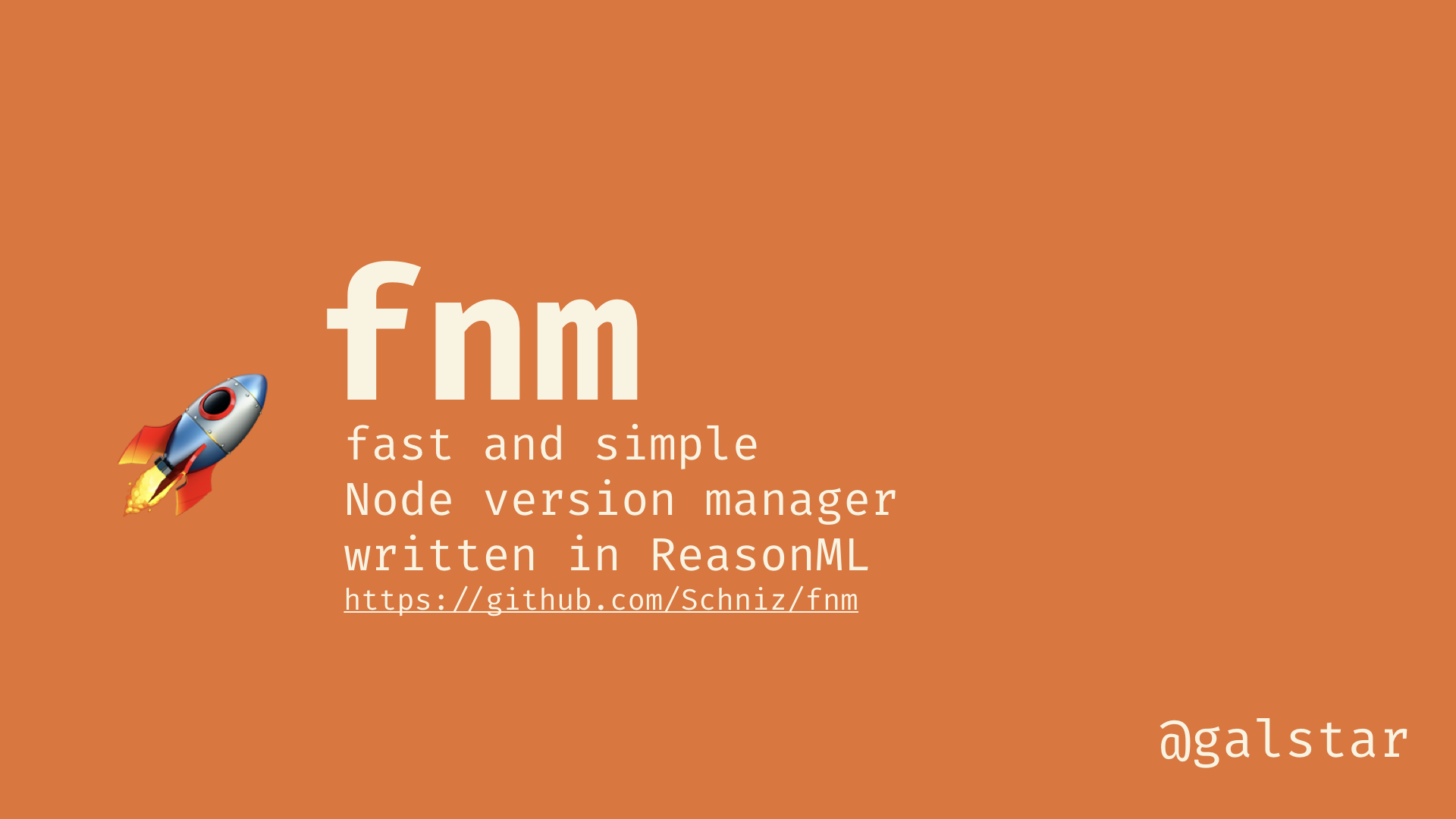🚀 fnm: Fast and Simple Node.js Version Manager